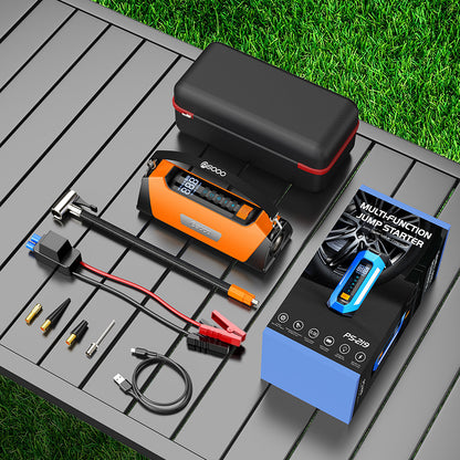 2400 Amp 12V Jump Starter, Battery Jumper Starter for Up to 9.0L Gas and 7L Diesel Engines, 80WH Portable Charger Power Bank.