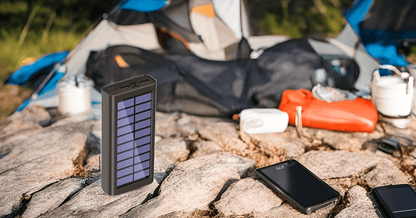 PECUWE Power Bank 45800mah Large Capacity Portable Charger, Solar Power Bank, Portable Battery Charger 15W Fast Charging Power Bank